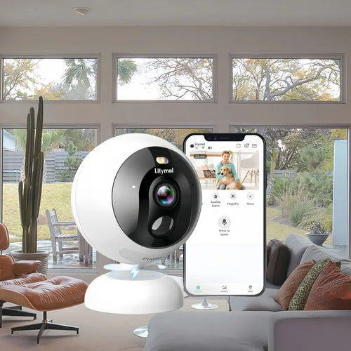 Magnetic Wireless Window Camera – 2K, AI Detection, Color Night Vision! 🔍🔋