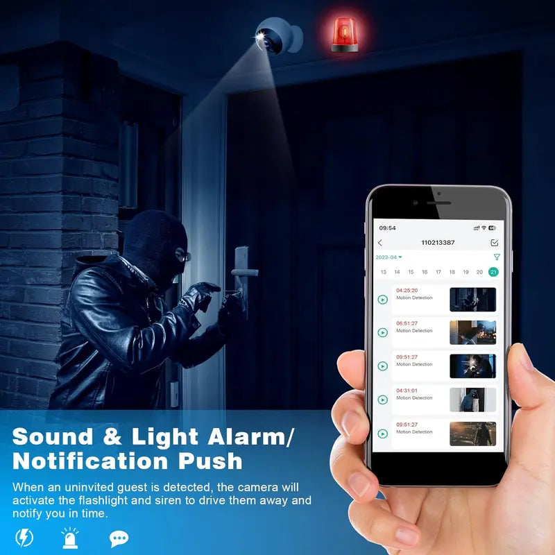 Magnetic Wireless Window Camera – 2K, AI Detection, Color Night Vision! 🔍🔋