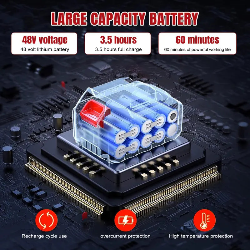 Cordless Power Washer - 2000PSI, 2x Rechargeable Battery, Perfect for Car, Patio & Garden 🧽💦