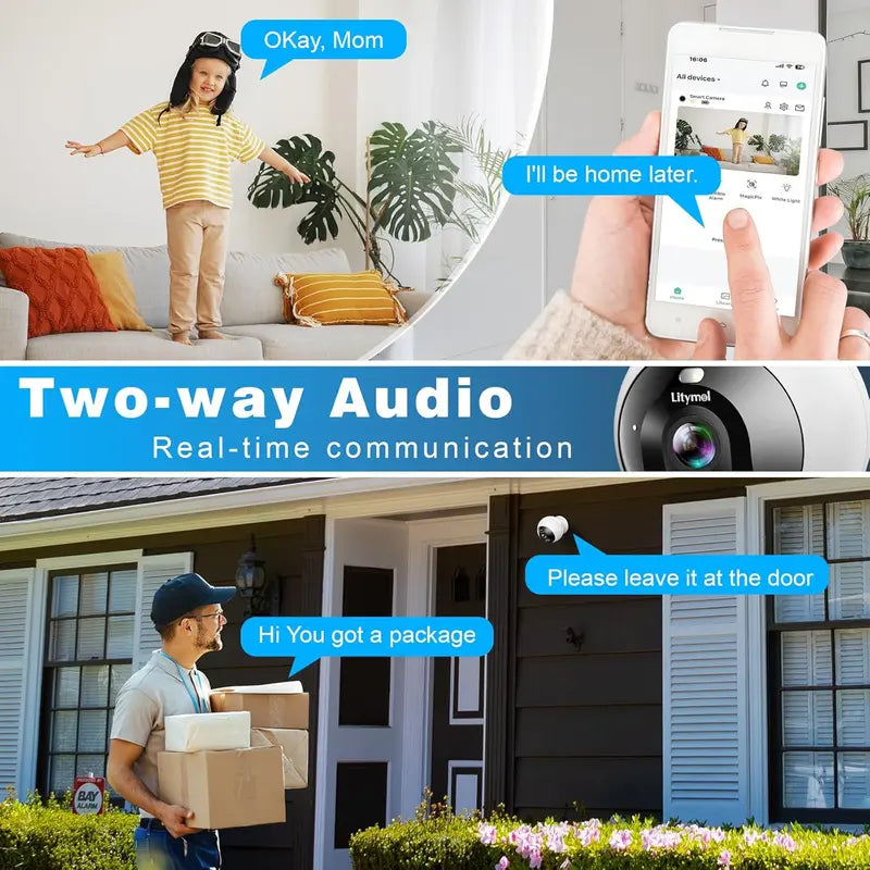Magnetic Wireless Window Camera – 2K, AI Detection, Color Night Vision! 🔍🔋