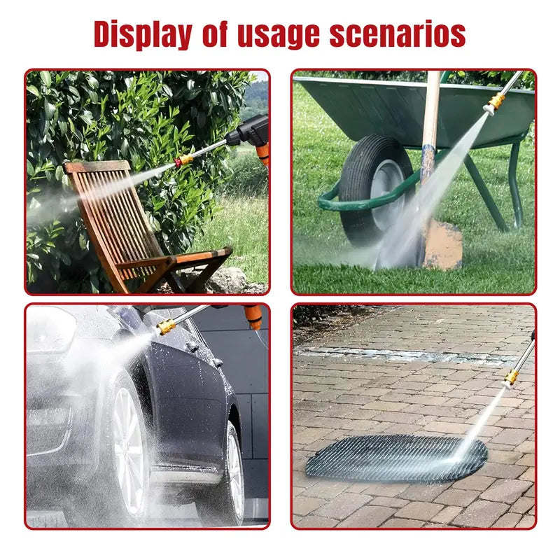 Cordless Power Washer - 2000PSI, 2x Rechargeable Battery, Perfect for Car, Patio & Garden 🧽💦